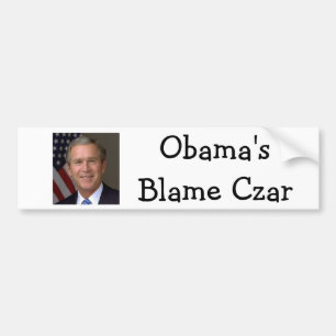 Adesivo Para Carro Czar da culpa de Obama - Presidente-George W Bush