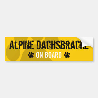 Adesivo Para Carro Dachsbracke alpino a bordo