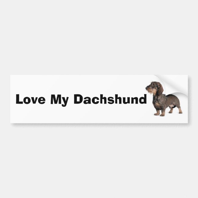 Adesivo Para Carro Dachshund (Frente)