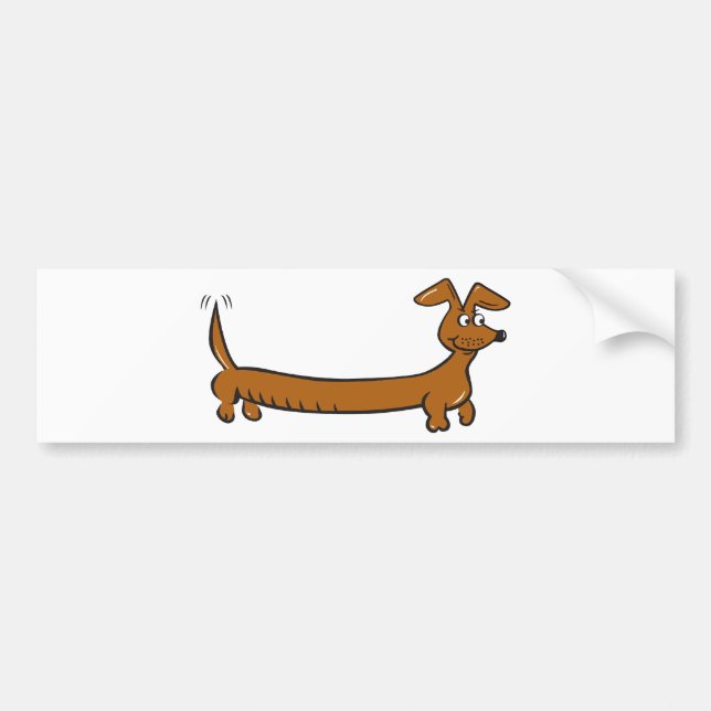 Adesivo Para Carro Dachshund de Doxie (Frente)