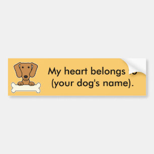Adesivo Para Carro Dachshund personalizado