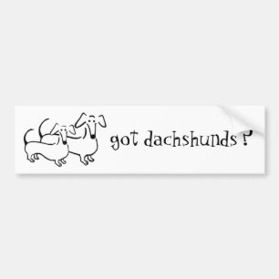 Adesivo Para Carro dachshunds obtidos? Autocolante no vidro traseiro