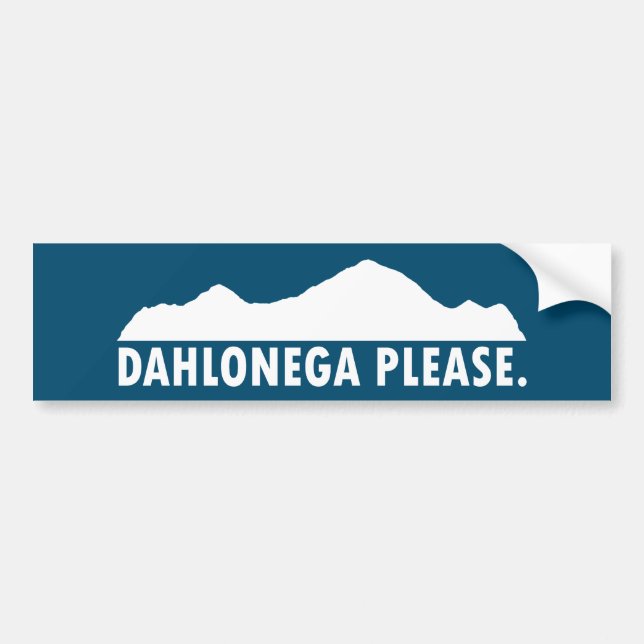 Adesivo Para Carro Dahlonega Georgia Please (Frente)