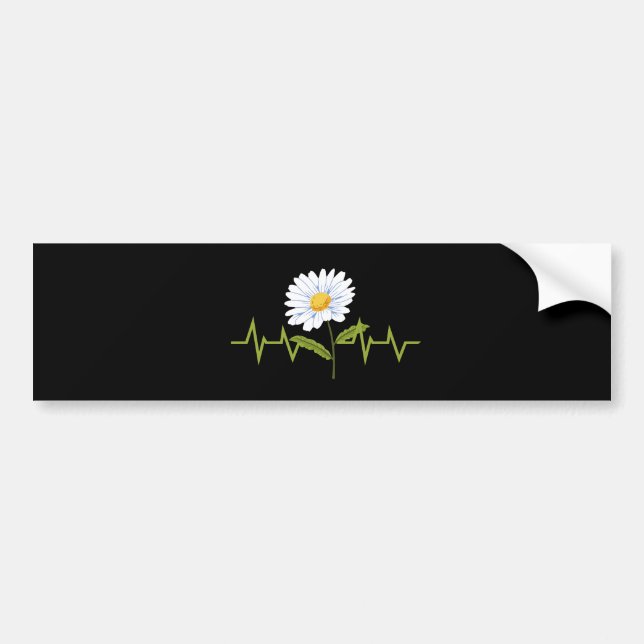 Adesivo Para Carro Daisy Heartbeat (Frente)