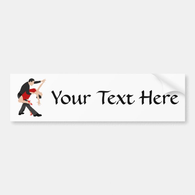 Adesivo Para Carro Dançarinos do tango (personalizados) (Frente)