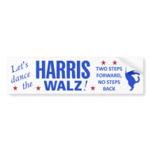 Dance o Harris Walz Bumper Sticker