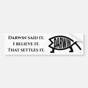 Adesivo Para Carro Darwin disse isso