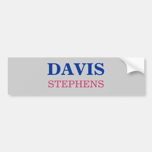 ADESIVO PARA CARRO DAVIS, STEPHENS (Frente)