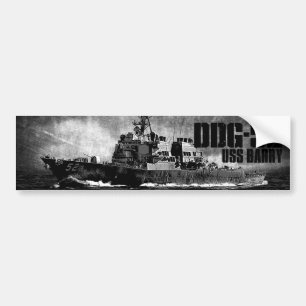 Adesivo Para Carro DDG-52 Barry Bumper Sticker
