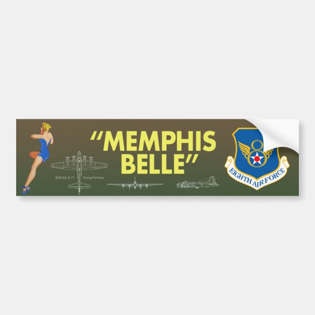 Adesivo Para Carro De "força aérea do Belle Memphis" 8a (Frente)