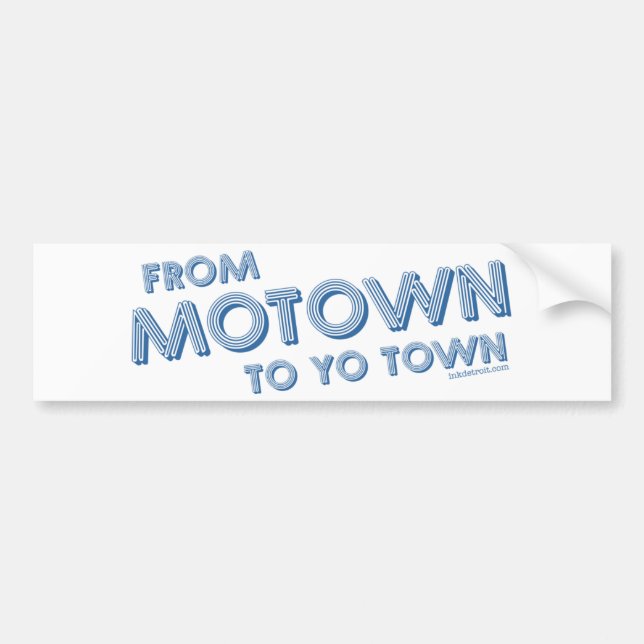 Adesivo Para Carro De Motown à cidade de Yo (Frente)