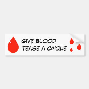 Adesivo Para Carro Dê o sangue amolam um autocolante no vidro