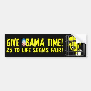 Adesivo Para Carro Dê o tempo de Obama!