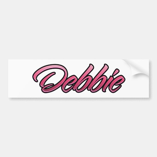Adesivo Para Carro Debbie - Autocolante rosa (Frente)