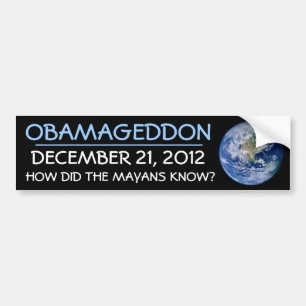 ADESIVO PARA CARRO DEC 21,2012 DE OBAMAGEDDON COMO FEZ O MAYANS