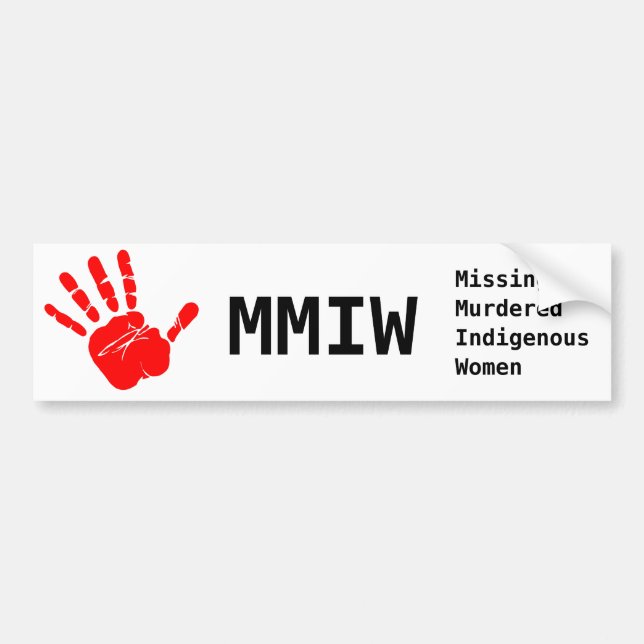 Adesivo Para Carro Decal MMIW (Frente)