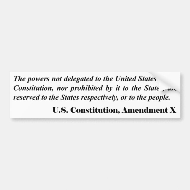 Adesivo Para Carro Décima alteração (Frente)