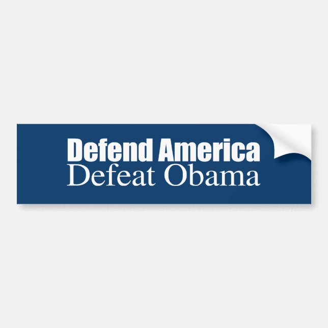 ADESIVO PARA CARRO DEFENDA A DERROTA OBAMA DE AMÉRICA - .PNG (Frente)