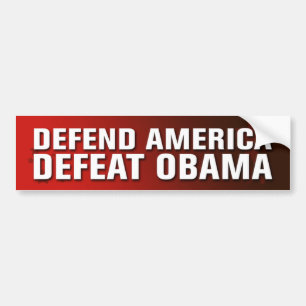 Adesivo Para Carro Defenda o autocolante no vidro traseiro de Obama