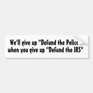 Adesivo Para Carro "Defender a Polícia" versus "Defender a Receita F