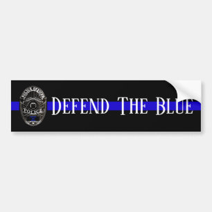 ADESIVO PARA CARRO DEFENDER O MANCHETE DE BUMPER DA POLÍCIA