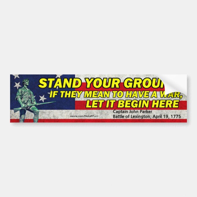 Adesivo Para Carro Deixe Começar Aqui, Bumper Sticker (Frente)