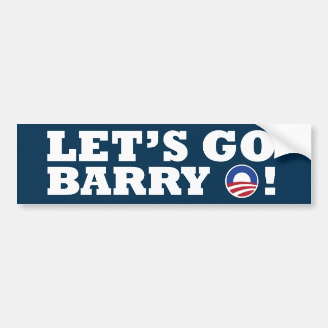 Adesivo Para Carro Deixe-nos ir Barry O! Obama (Frente)