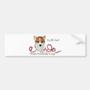 Adesivo Para Carro Deixe-nos ir Corgi
