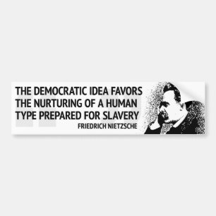 Adesivo Para Carro Democracia de Nietzsche