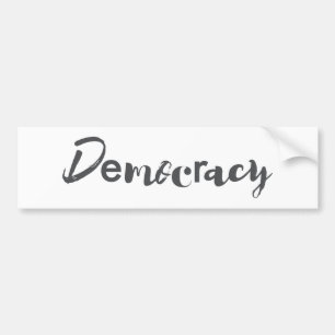 Adesivo Para Carro Democracia design criativa, legal, moderna e diver