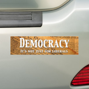 Adesivo Para Carro Democracia Não É Apenas Para Liberais
