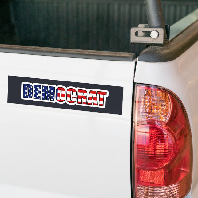 Adesivo Para Carro Democrata (Democrat Add to your car or truck bumper sticker!)