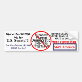 Adesivo Para Carro Democrata Elizabeth Warren Edite o ANO