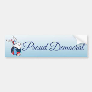 Adesivo Para Carro Democrata Orgulhosa Donkey Patriotic Bumper Sticke