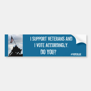 Adesivo Para Carro Democrata para veteranos