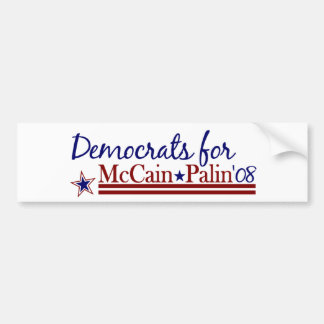 Adesivo Para Carro Democratas para McCain Palin