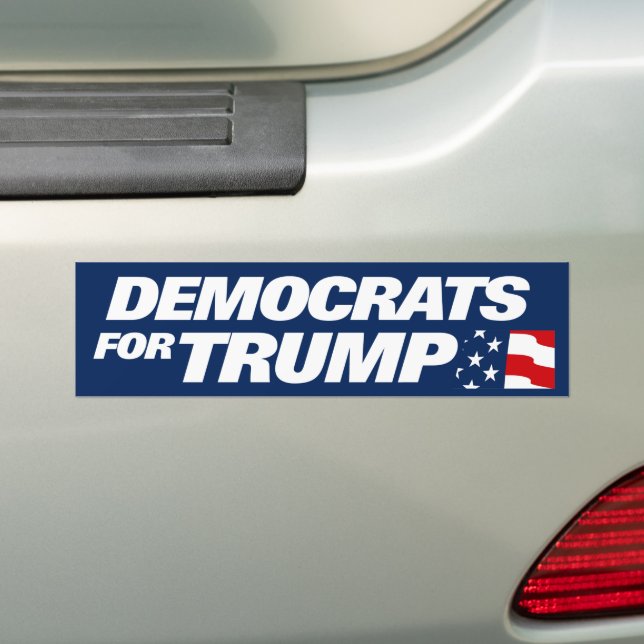 Adesivo Para Carro Democratas Para Trump 2024 (No carro)