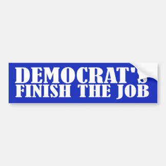 Adesivo Para Carro Democrat's Finish The Job