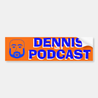 Adesivo Para Carro Dennis tem um Podcast - autocolante no vidro