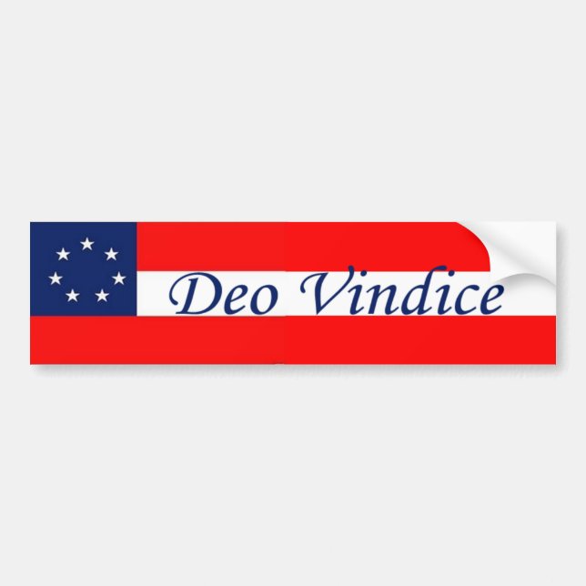 Adesivo Para Carro Deo Vindice: Direitos de estados (Frente)