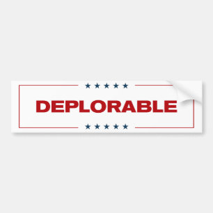 Adesivo Para Carro Deplorável