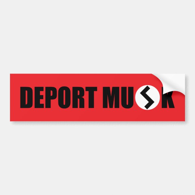 Adesivo Para Carro Deport Elon Musk Bumper Sticker (Frente)