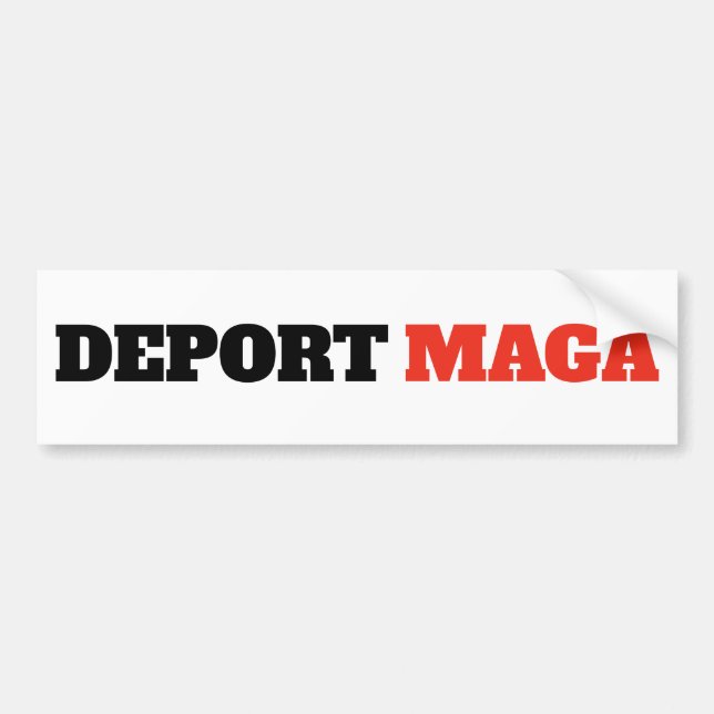 Adesivo Para Carro Deportar MAGA Anti Trump (Frente)