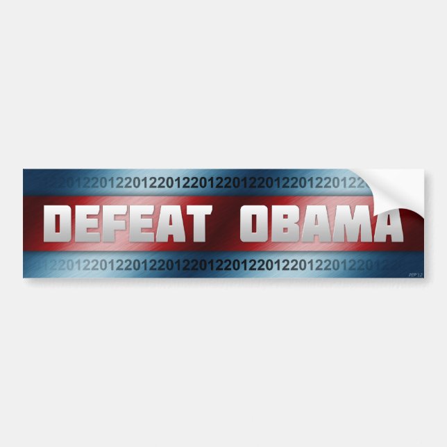 Adesivo Para Carro Derrote Obama Bumper Sticker (Frente)