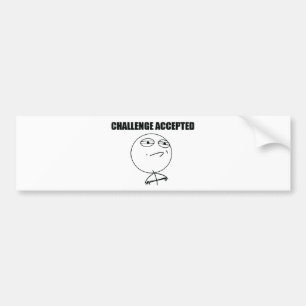 Adesivo Para Carro Desafio aceitado