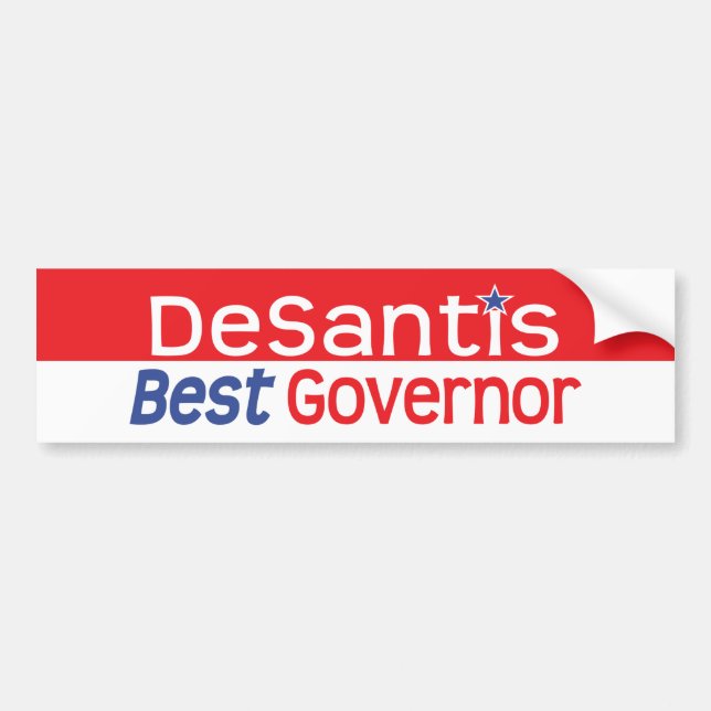 Adesivo Para Carro DeSantis Best Governor Bumper Sticker (Frente)