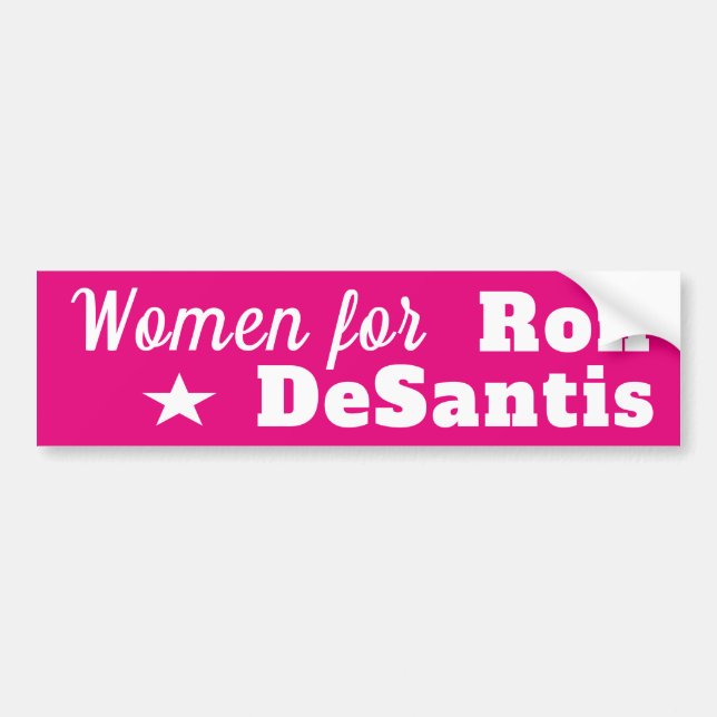 Adesivo Para Carro DeSantis - Florida Governador Women for Ron DeSant (Frente)