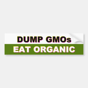 Adesivo Para Carro Descarga GMOs - Coma o autocolante no vidro