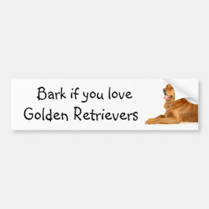 Adesivo Para Carro Descasque se você ama Retrievers dourados