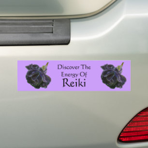 Adesivo Para Carro Descubra A Energia Do Reiki Rosa